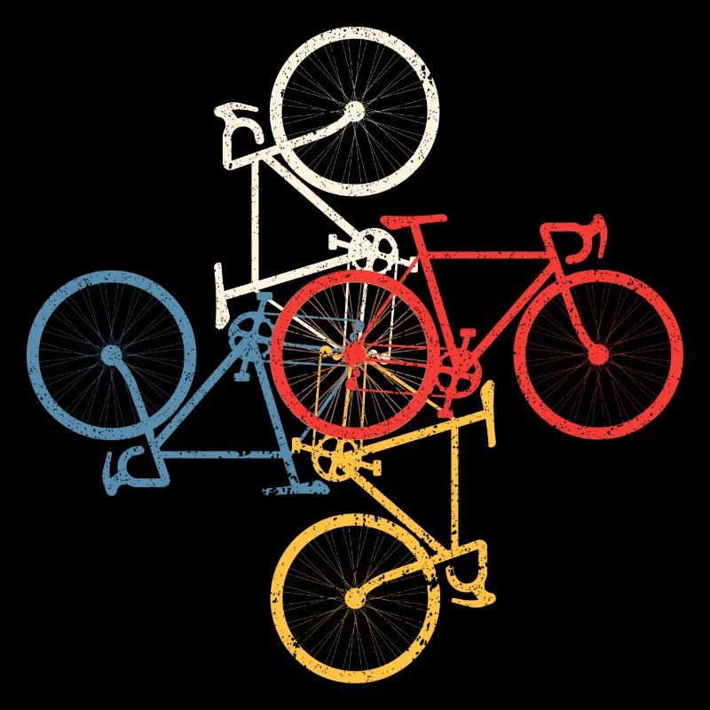 Mosaïque de vélo colorée