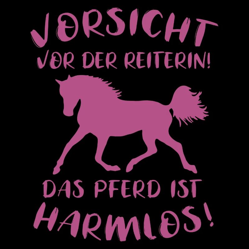 Lustiger Reiterspruch Pferdefan Geschenk