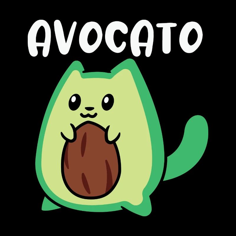 Avocato Drôle Avocat Lover Cat