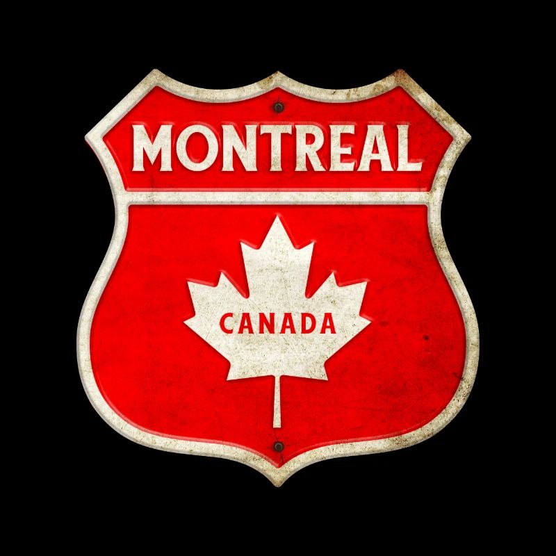 Montreal Kanada Wappen Flaggen Design