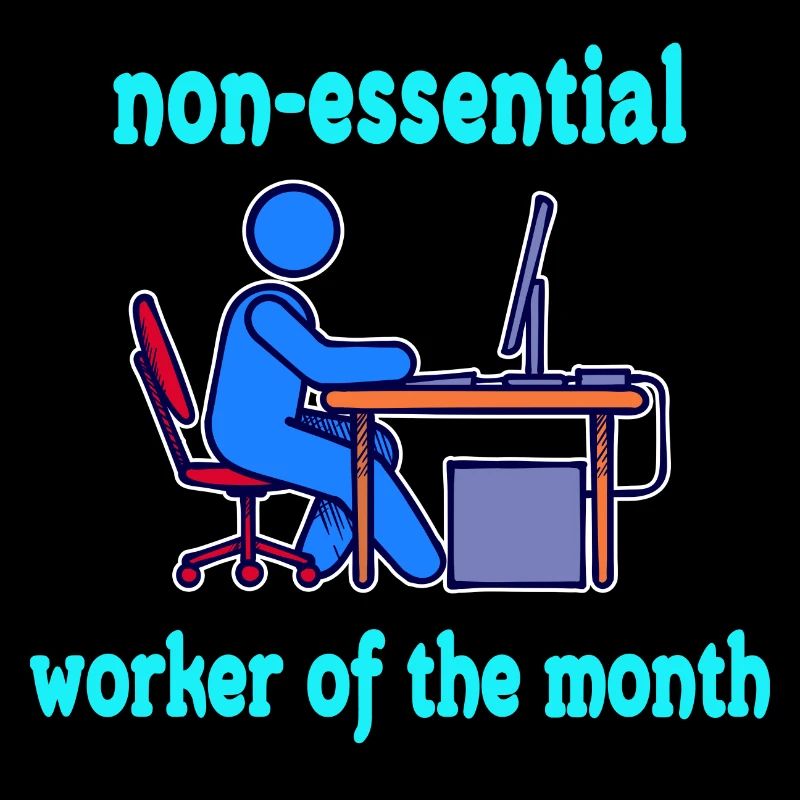 Humorvoll Home Office Statement Zuhause Arbeiten