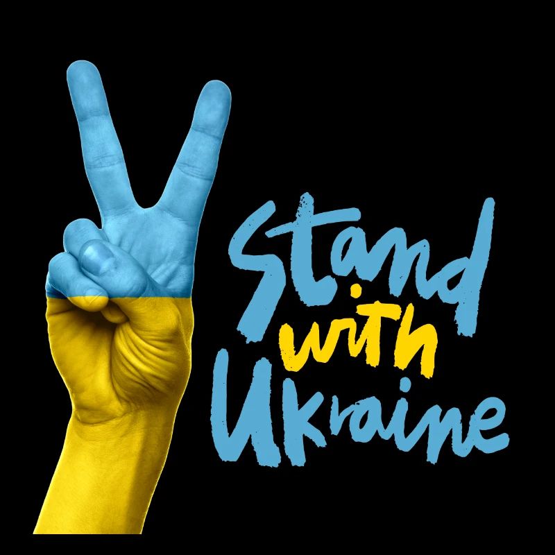 Ukraine Solidarität Handzeichen