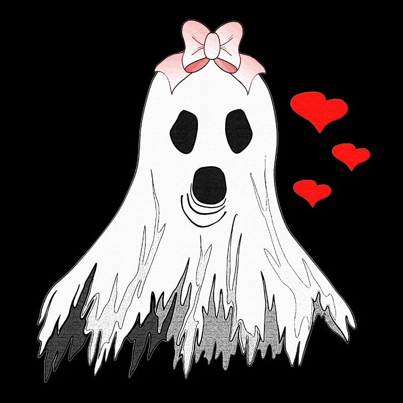 geister, mädchen, halloween Outfit, herzen