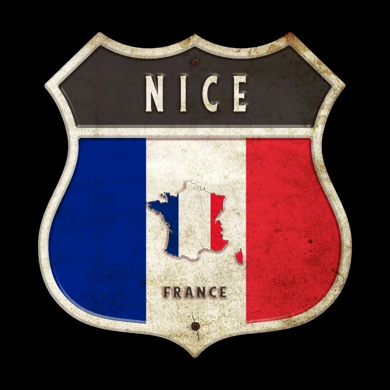 Nizza Frankreich Wappen Flaggen Design
