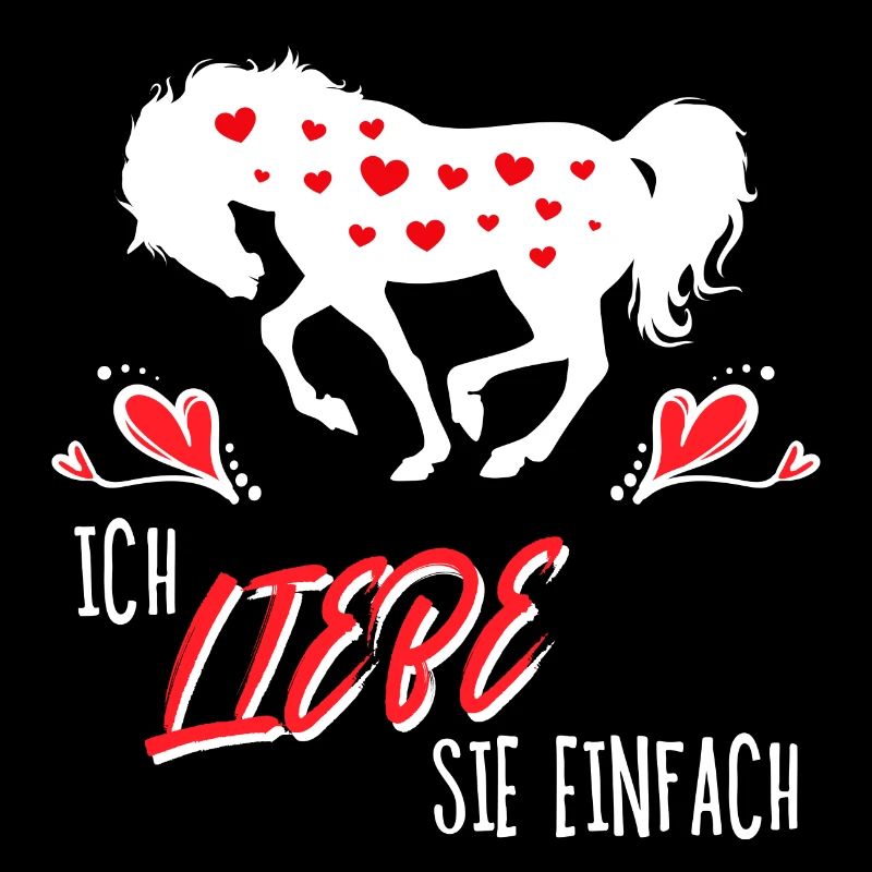 Pferdeliebe Pferde Herz Islandpferde Statement