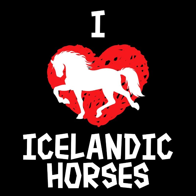 Ich Liebe Pferde Herz Islandpferde Statement