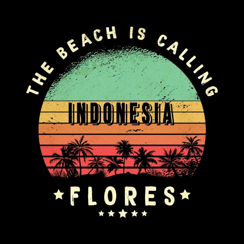 Design de plage Flores Indonésie