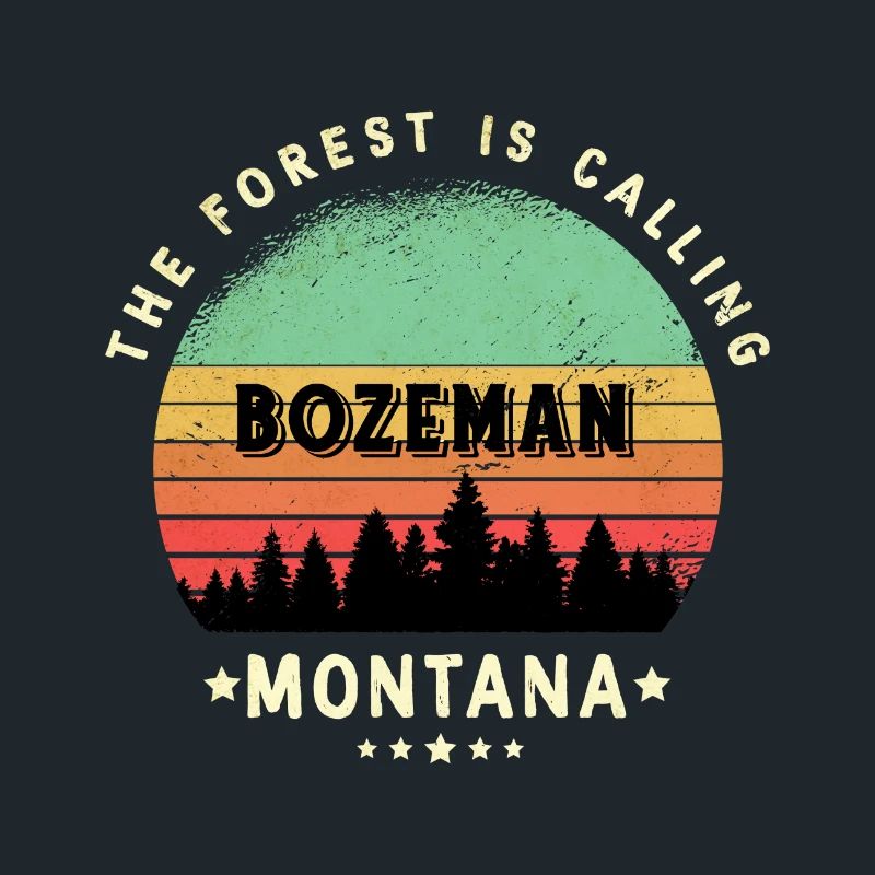 Conception de la forêt de Bozeman Montana