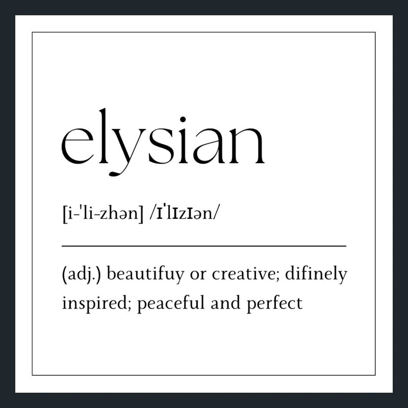 Elysian Elegance Typografie