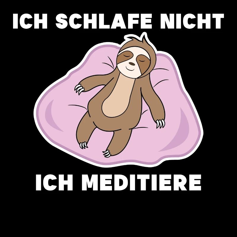 Schlafen Faul Statement Langschläfer Faultier Tier