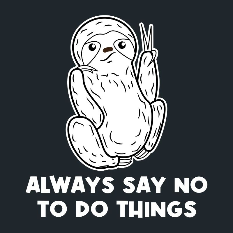 Animal Lazy Jungle Dweller Sloth Statement
