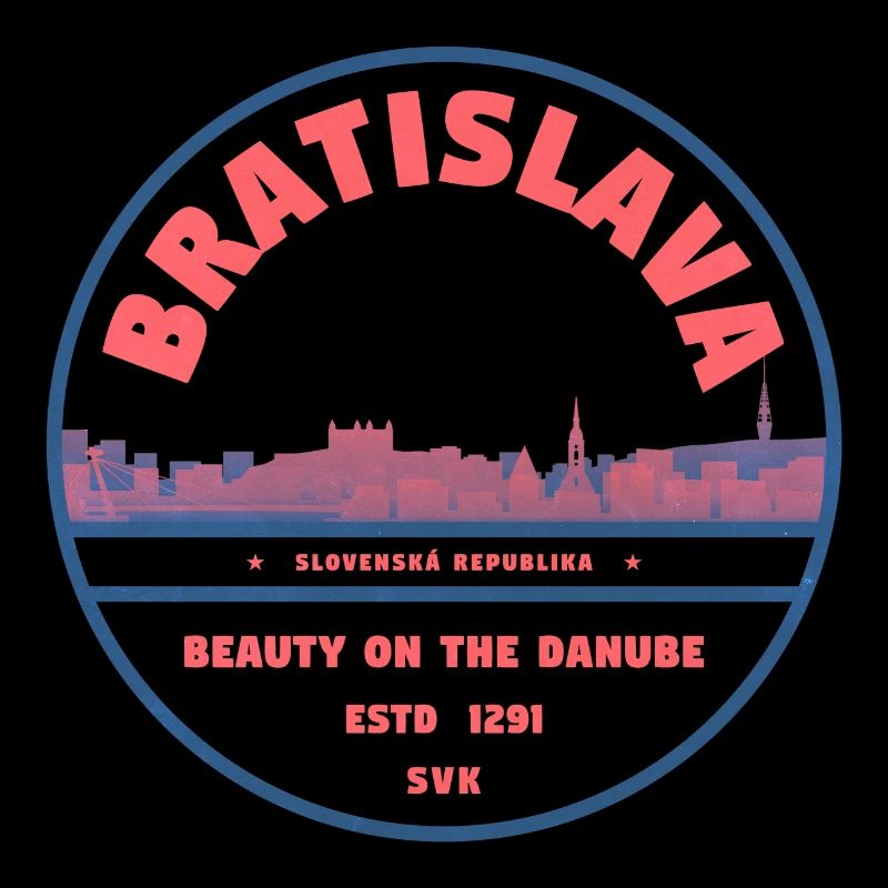 Bratislava Skyline Danube