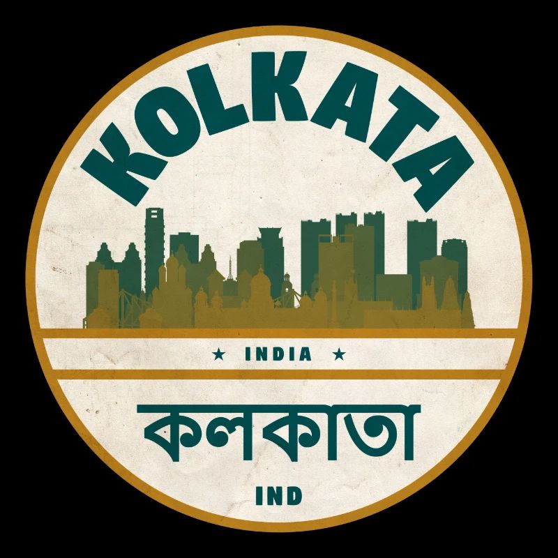 Kolkata Skyline Badge