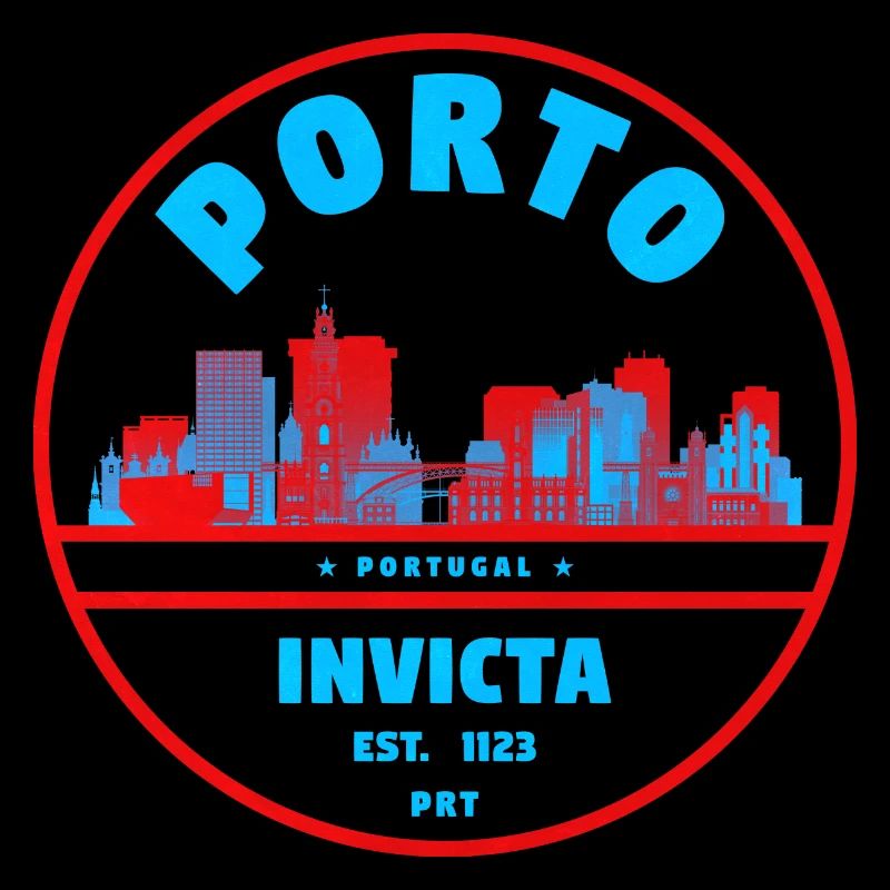 Porto Invicta Stempel Stadtbild