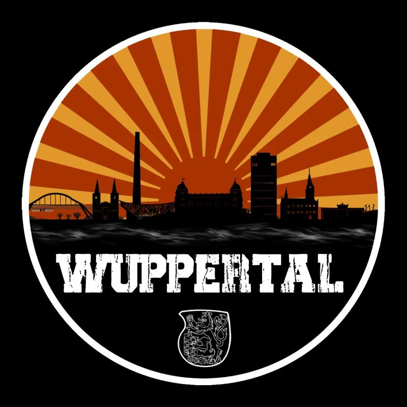 Wuppertal Retro Skyline