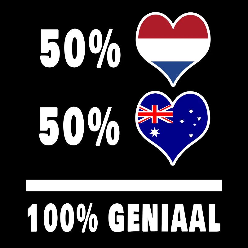 Australie et Pays-Bas 100% Genial Flag
