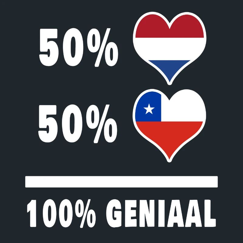 Chili et Pays-Bas 100% Genius Flag