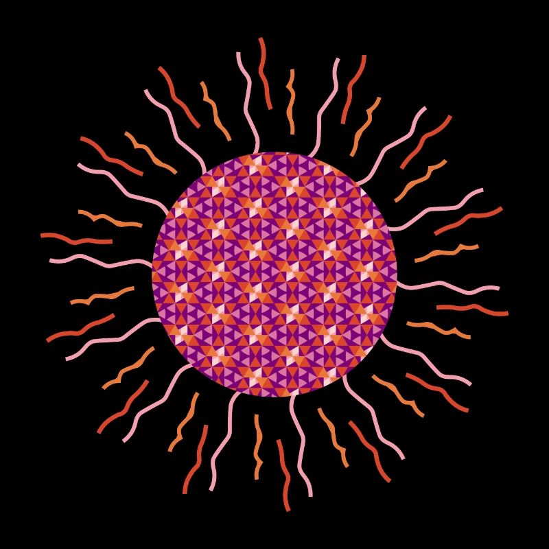 Mandala soleil rose
