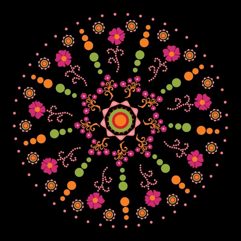 Mandala spring colorful