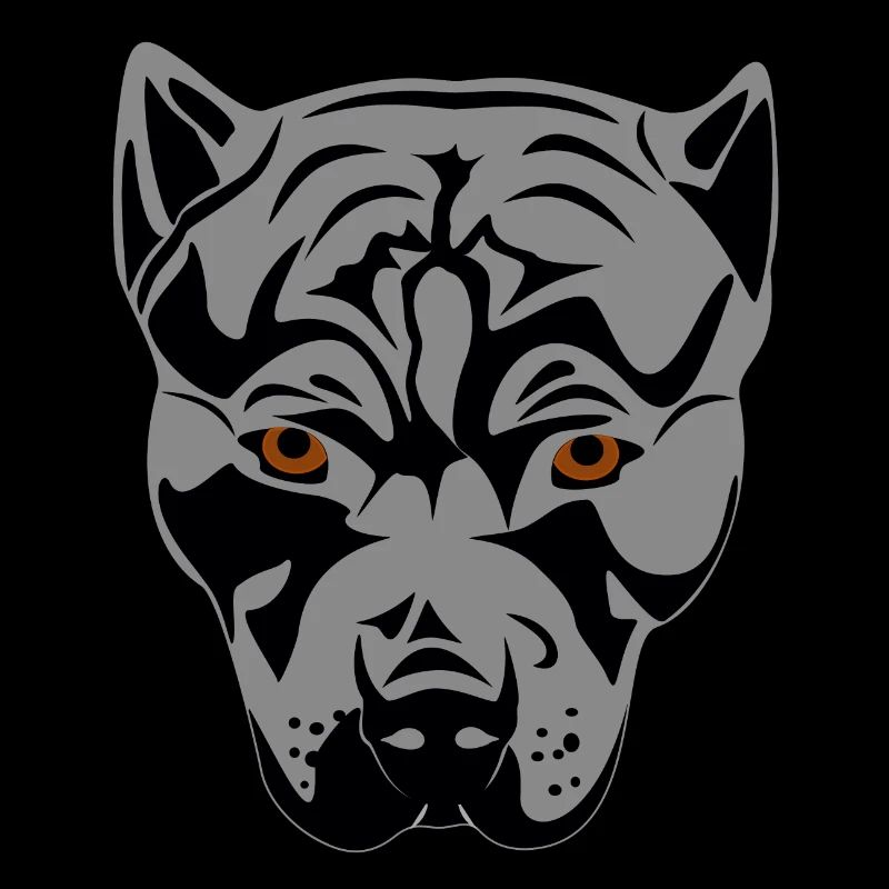Pittbull Head Design Graphique