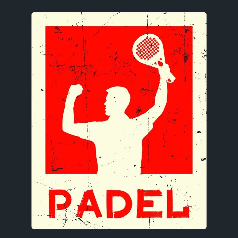 Leisure Training Player Saying Racket Padel