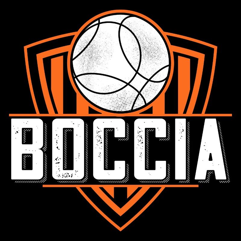 Bocciaspieler Bekleidung mit Boccia Kugeln Boccia