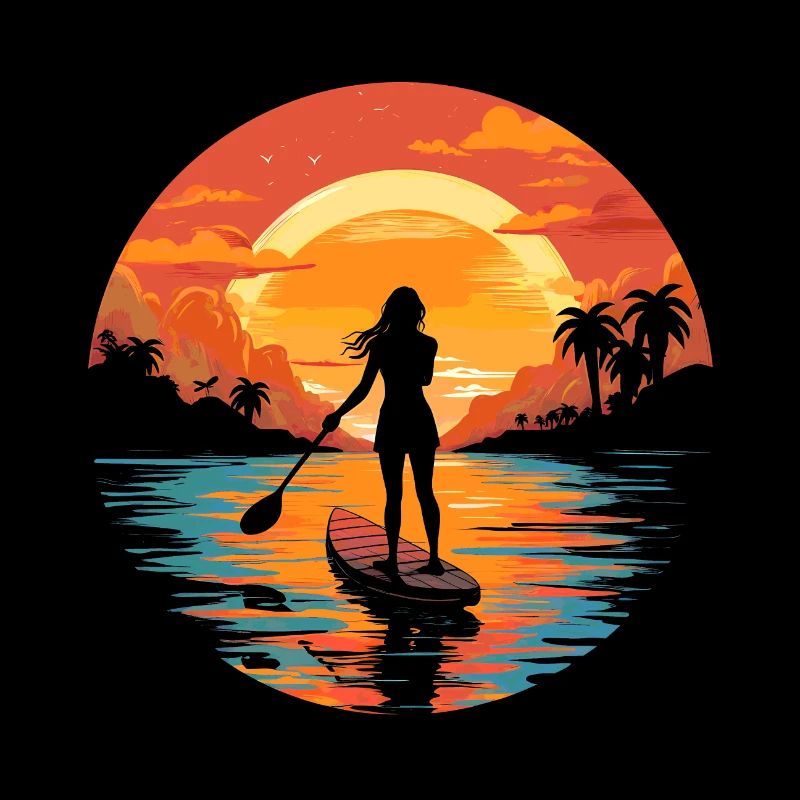 Girl on SUP