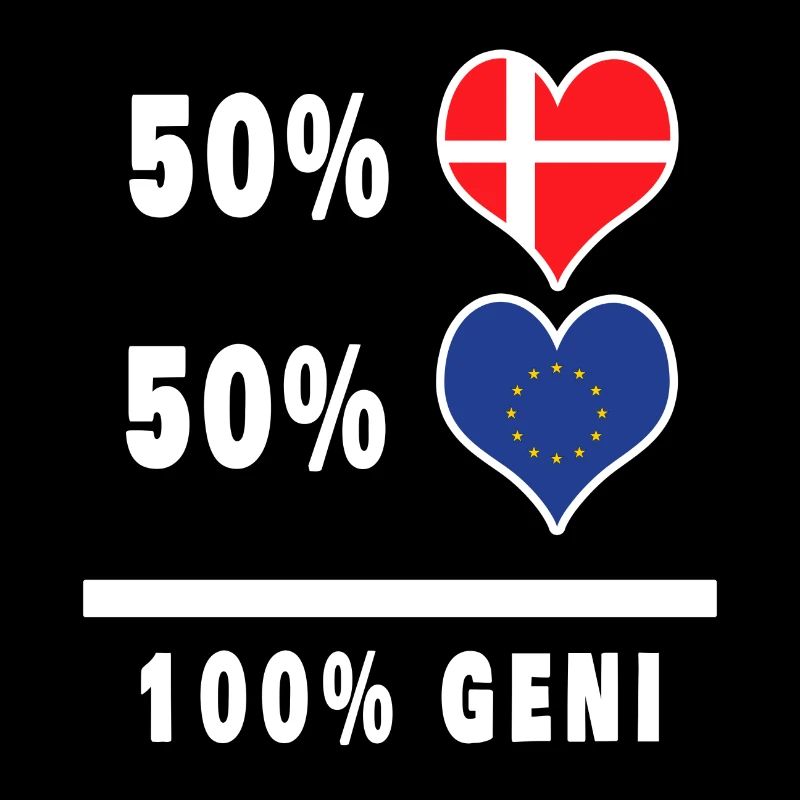 Europe et Danemark 100% drapeau de génie