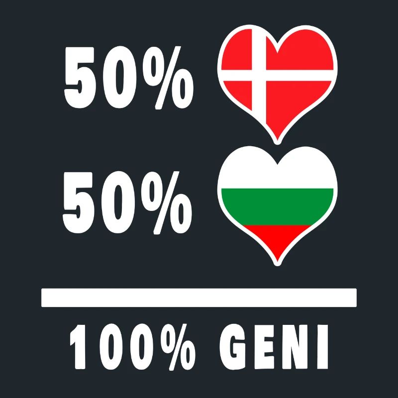 Bulgarie et Danemark 100% drapeau de génie