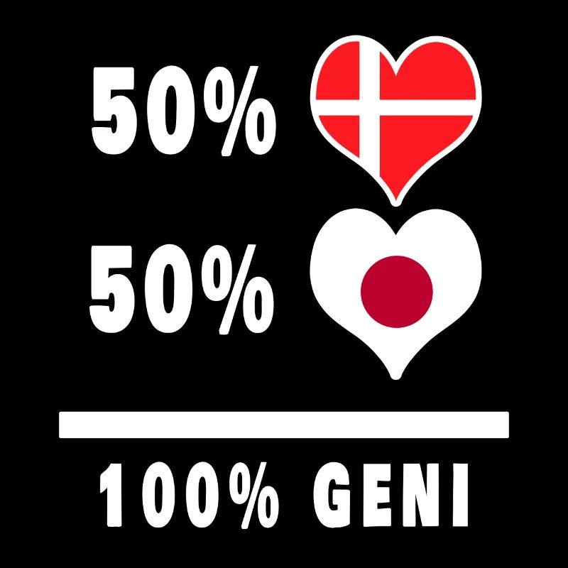 Japan und Dänemark 100% geniale Flagge
