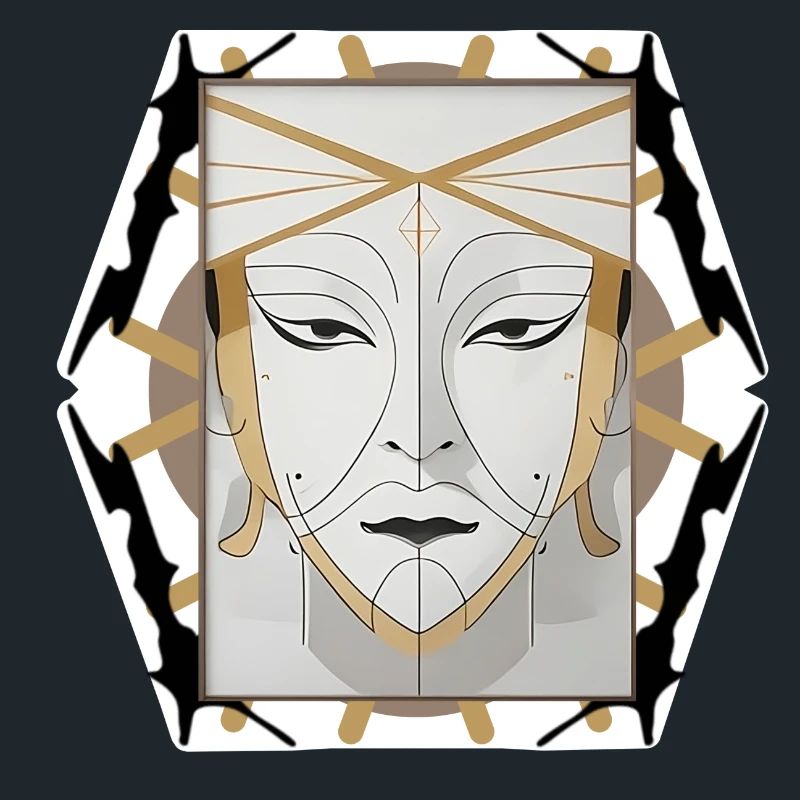 Visage de style boho