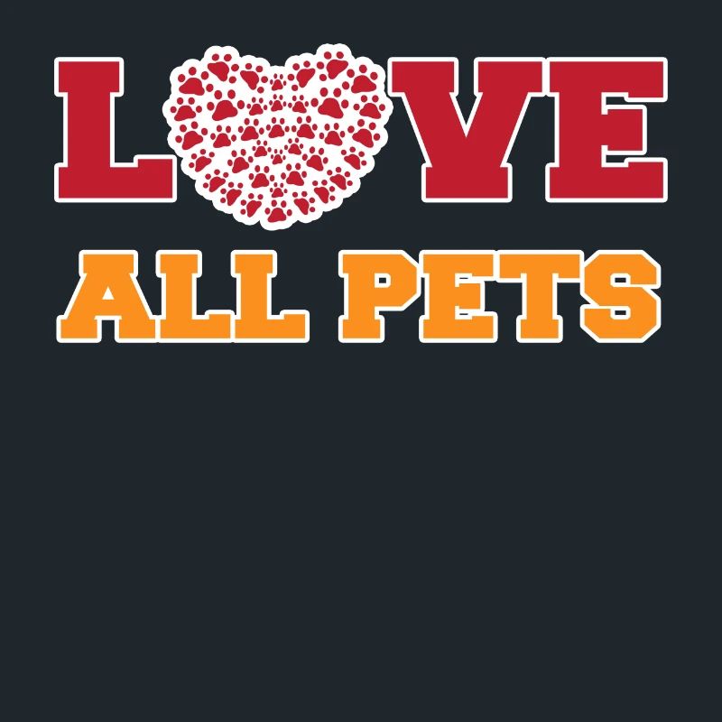 I Love Pets Statement Heart Animals Pet
