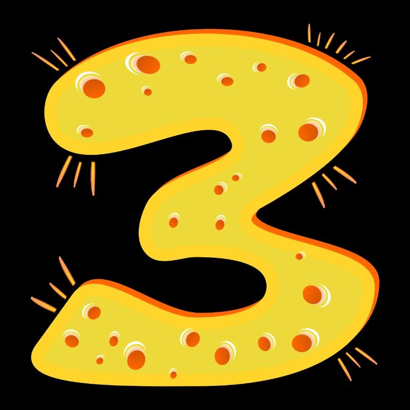 NUMBER 3 years old - Three-year-old CHEESE