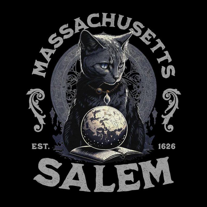 Salem Massachusetts Wizard Cat