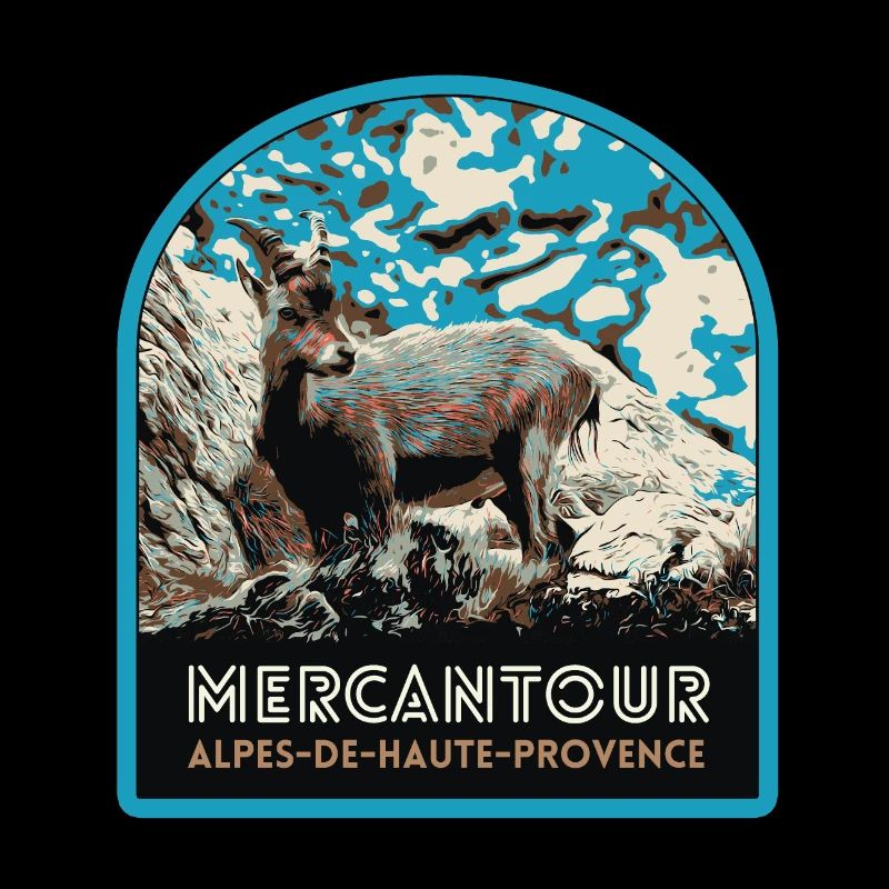 Écusson Chamois Mercantour : Faune Alpine