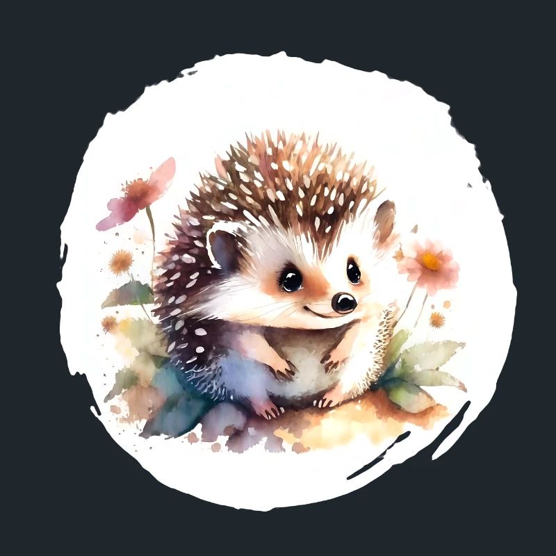Hérisson aquarelle