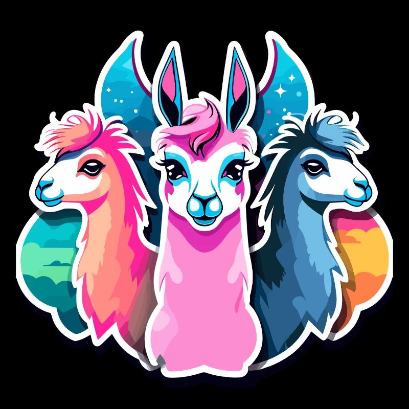 Lama Alpaka Illustration