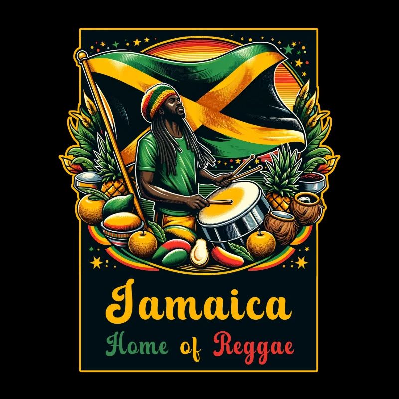 Jamaika das Zuhause des Reggae