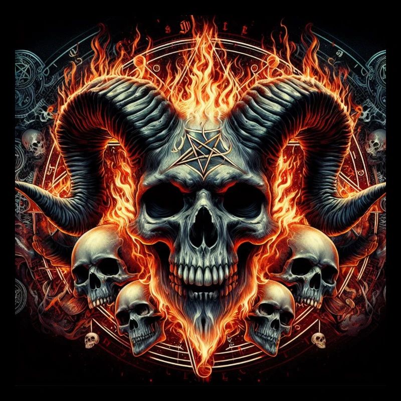 Männlicher Ziegenschädel