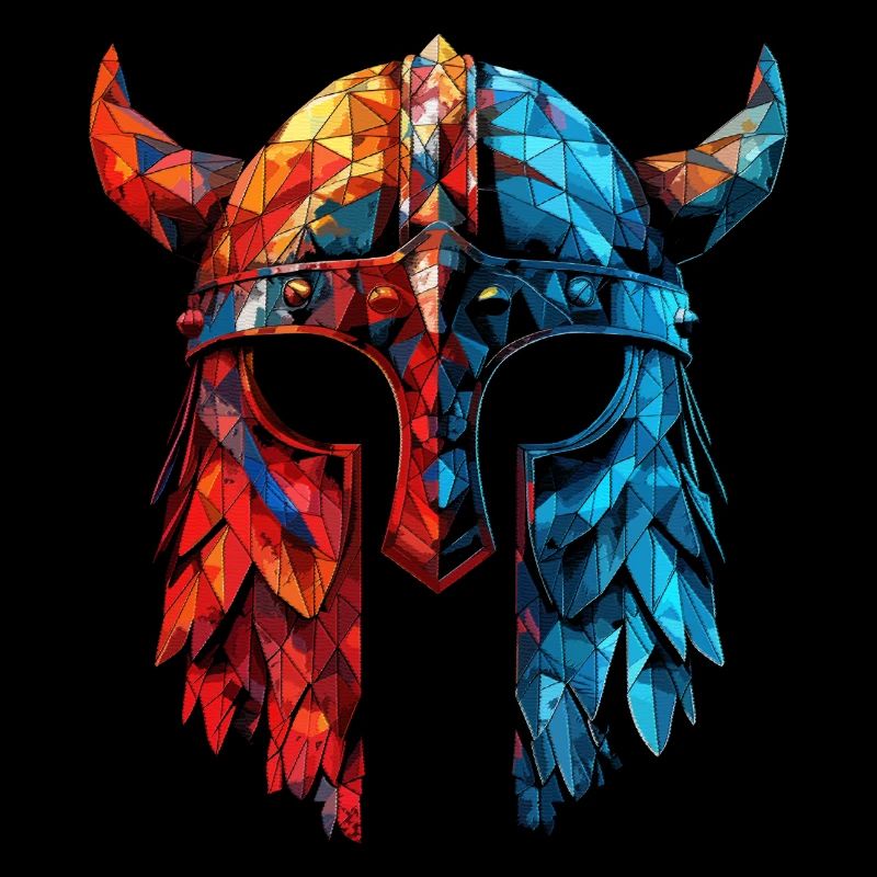 Wikinger-Helm mit Hörnern