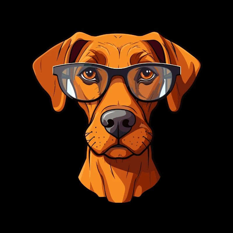 Rhodesian Ridgeback Hunderasse Aquarell Karikatur K