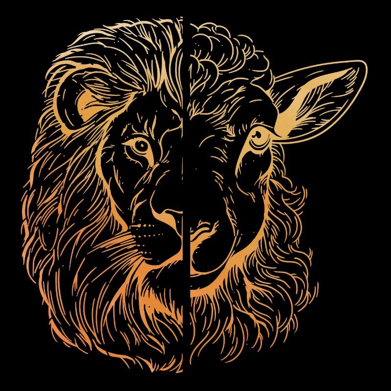 Löwe und Lamm