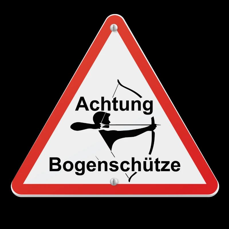achtung bogenschütze bsv bogenverein bogenschießen