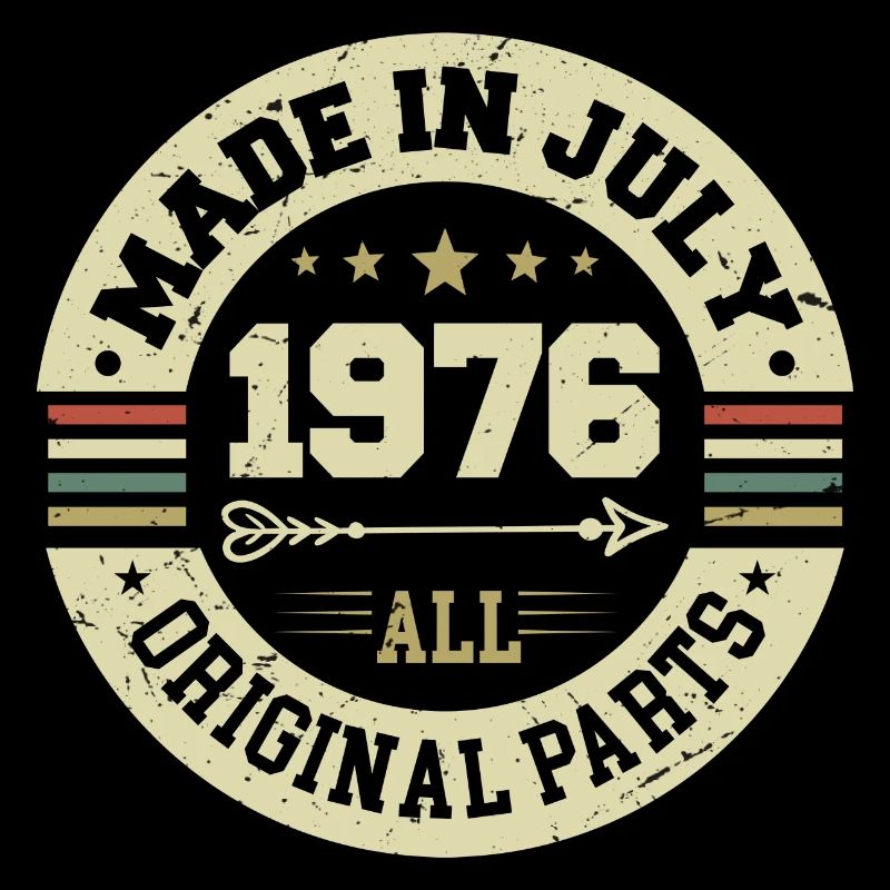 Juli 1976 Geburtstagsgeschenk 1976 I Made in July