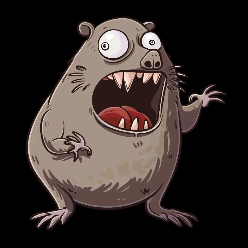 Dessin animé de taupe drôle pour vous