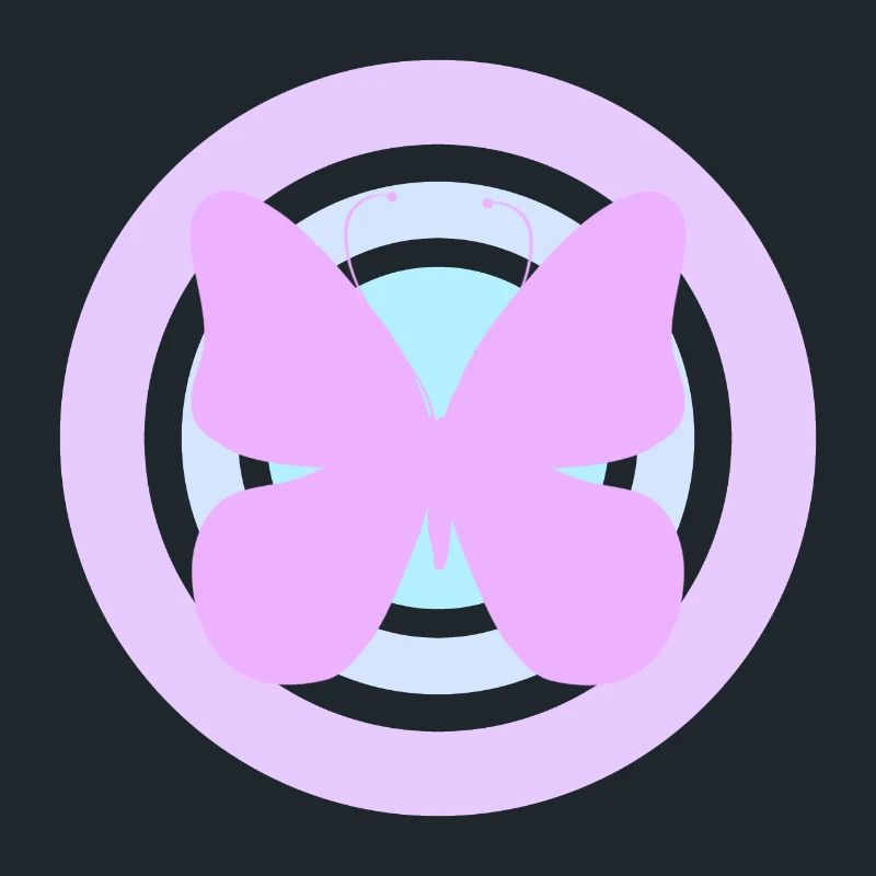 Papillon céleste violet