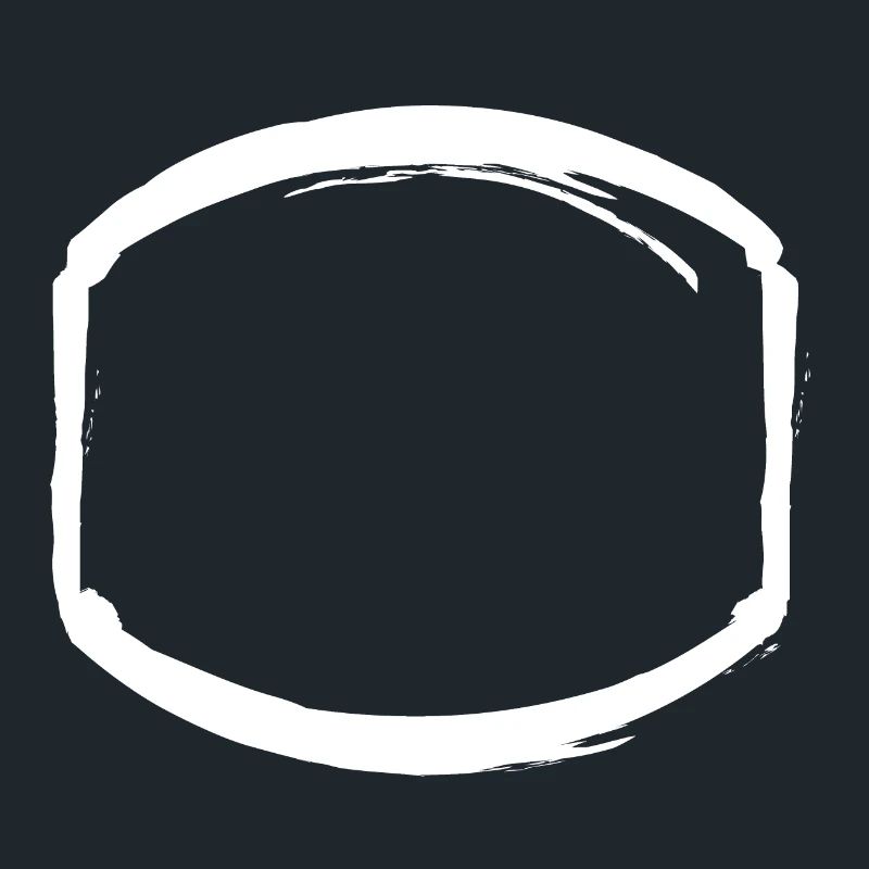 Cadre ovale blanc