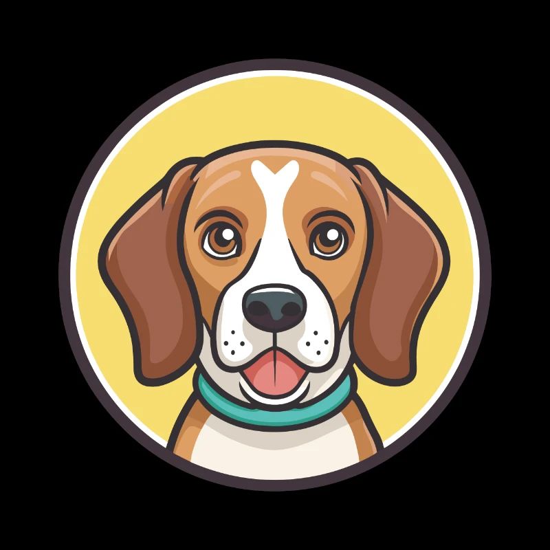 Beagle Harrier Hunderasse Cartoon Kawaii Clipart