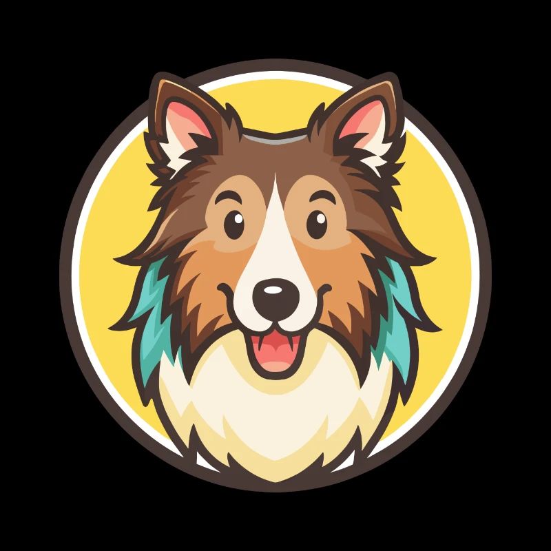 Sheltie Hunderasse Cartoon Figur Kawaii Clipart
