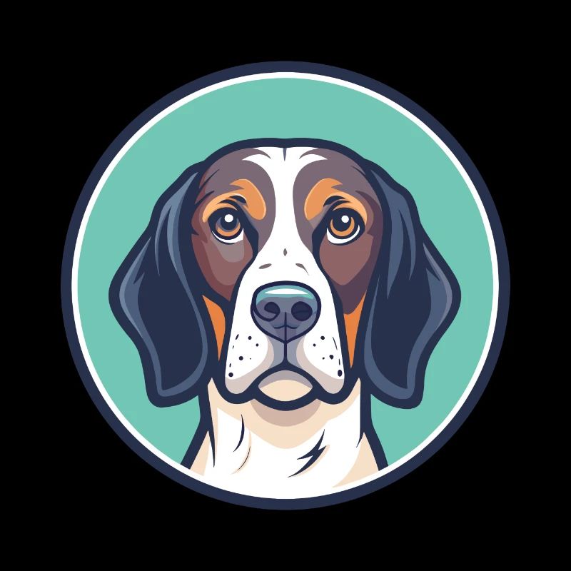 Ariege pointer chien race dessin animé Kawaii Clipart